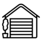 Garage door installation services icon